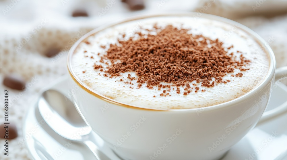 Delightful Cappuccino Moment: A Cup of Warm Comfort Delightful Cappuccino Moment: A Cup of Warm Comfort