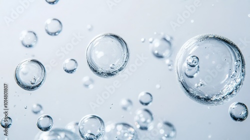 Wallpaper Mural Captivating Clarity: Ethereal Water Droplets Suspended in Serenity Torontodigital.ca