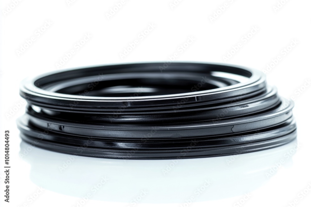 A collection of black rings arranged on a white background, suitable for use in graphic design or as a decorative element A collection of black rings arranged on a white background, suitable for use in graphic design or as a decorative element