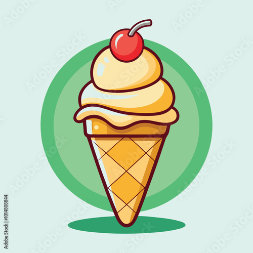 ice cream vector illustration.