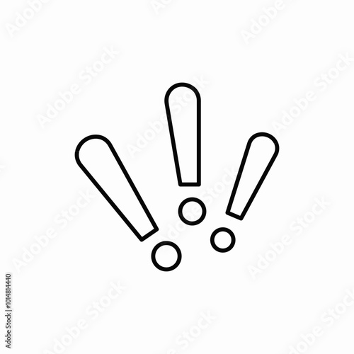 attention exclamation icon sign vector