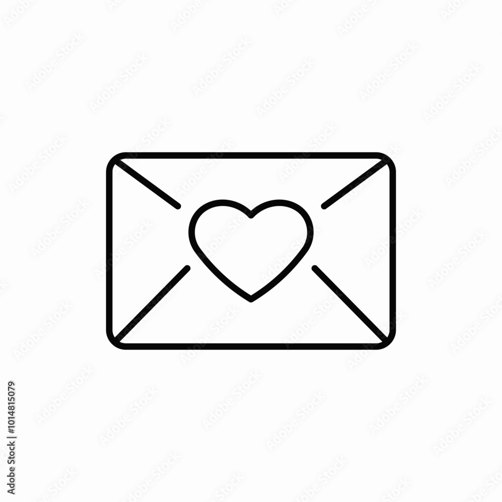 love message icon sign vector