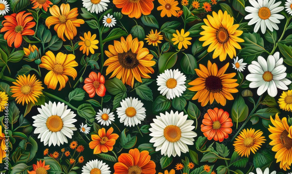 Retro style floral texture art background Retro style floral texture art background