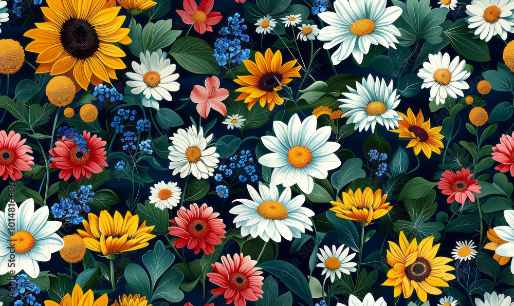 Retro style floral texture art background Retro style floral texture art background