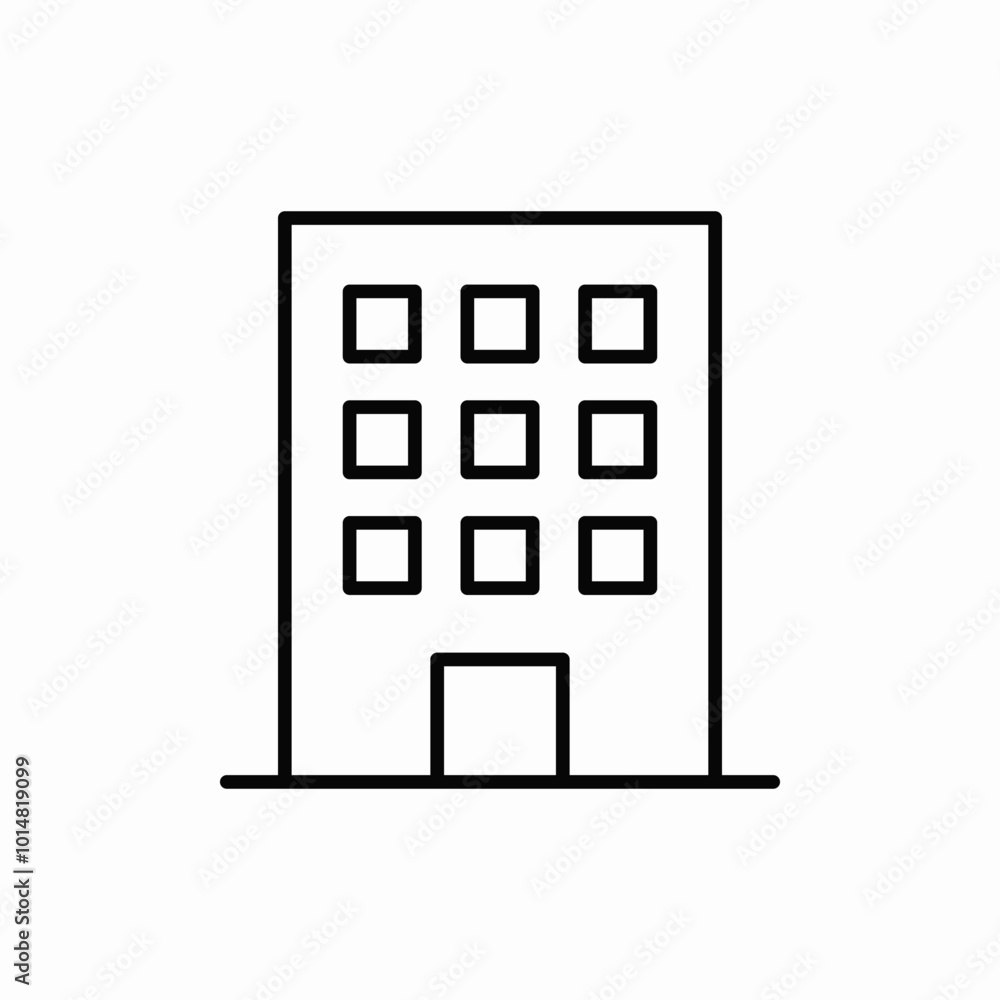 apatment skyscaper icon sign vector apatment skyscaper icon sign vector