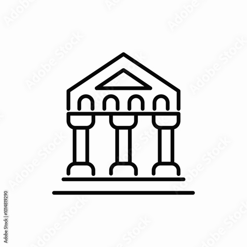 column courts building icon sign vector
