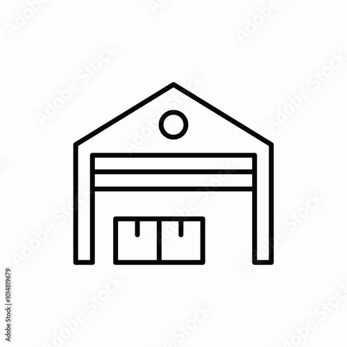 stock storage icon sign vector