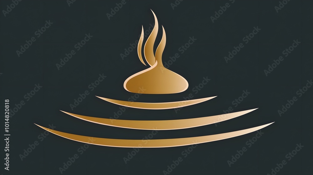 Bold mosque logo featuring a stylized version of a dome with a modern twist Bold mosque logo featuring a stylized version of a dome with a modern twist