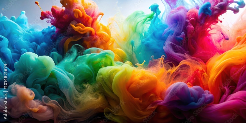 Colorful ink swirling in water creating abstract patterns, abstract, vibrant, colors, ink, liquid, flowing, artistic, background Colorful ink swirling in water creating abstract patterns, abstract, vibrant, colors, ink, liquid, flowing, artistic, background