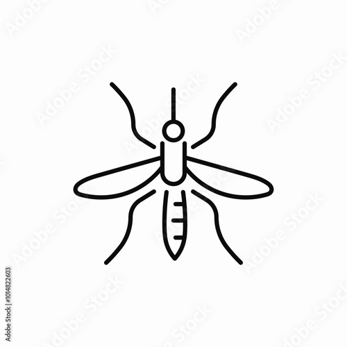 mosquito insect icon sign vector