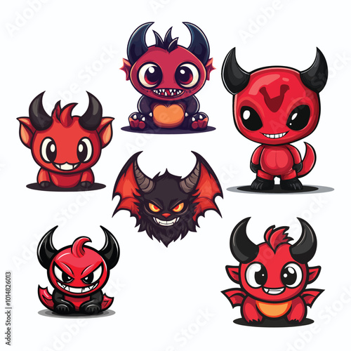 ANGRY DEMON DESIGN VECTOR	
