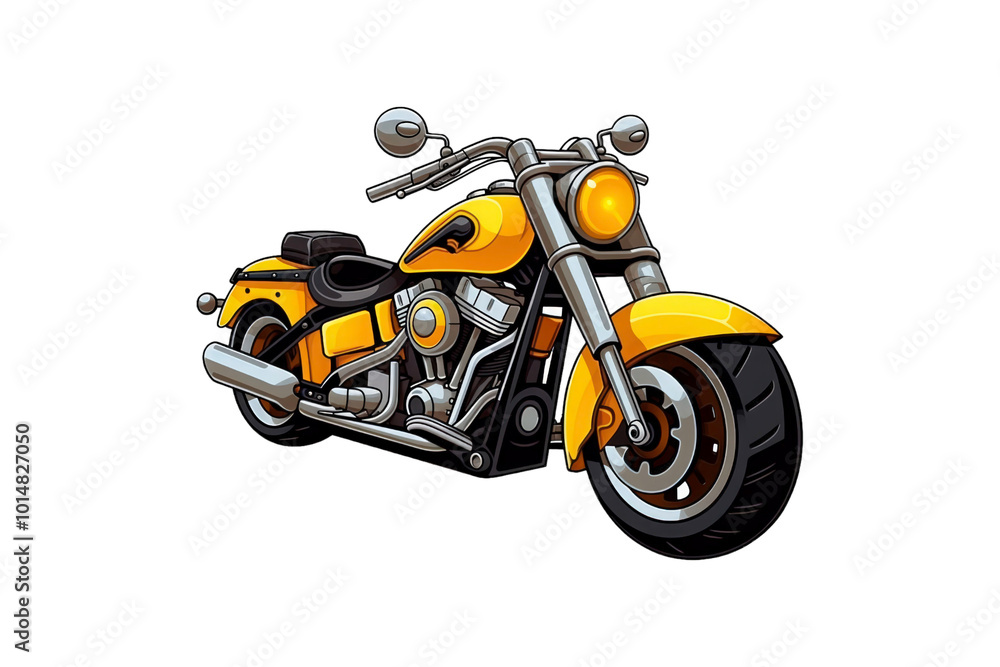 Motorcycle with chrome accents and a black seat. Suitable for showing off vintage motorcycles and motorbike themed designs. Generative AI Motorcycle with chrome accents and a black seat. Suitable for showing off vintage motorcycles and motorbike themed designs. Generative AI