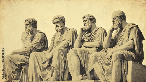Timeless Wisdom: Vintage Representations of Greek Thinkers and Sages in Classical Sculpture