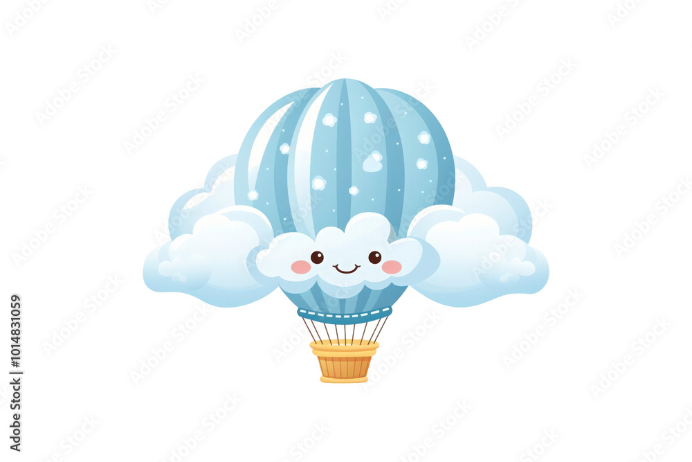 Vibrant hot air balloons in red and blue soar above cloud filled skies. Perfect for travel brochures and adventure themed designs. Generative AI Vibrant hot air balloons in red and blue soar above cloud filled skies. Perfect for travel brochures and adventure themed designs. Generative AI