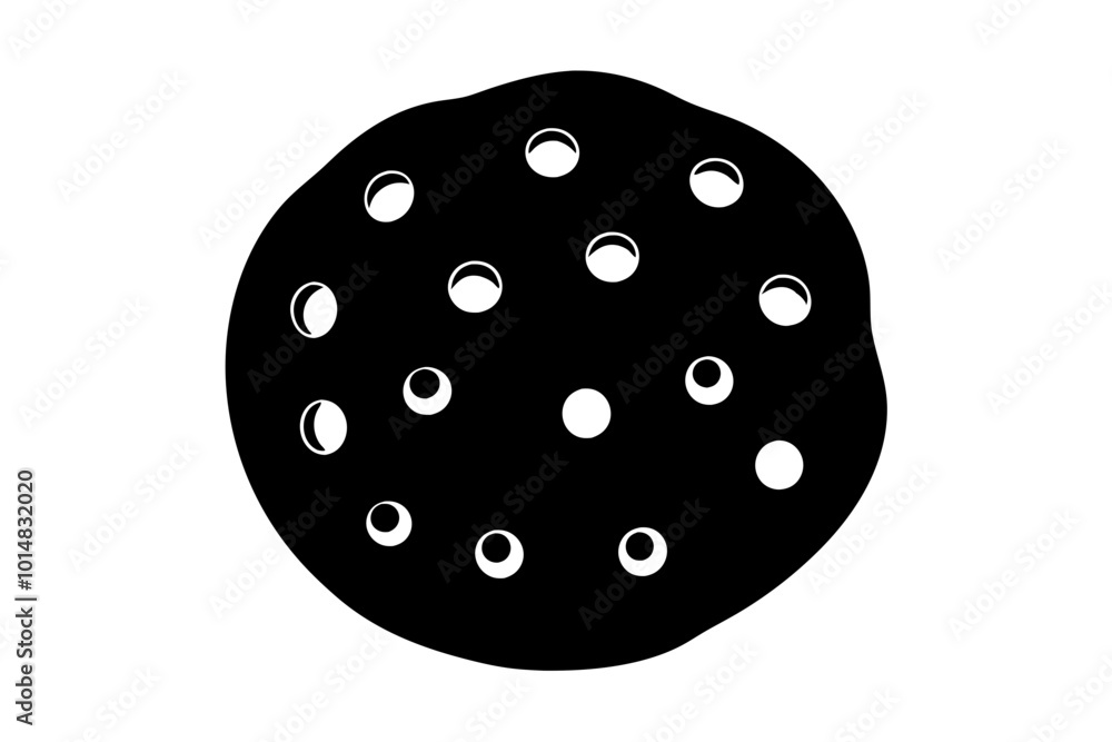 Obraz premium Cookies icon, cookie vector symbol, Bite biscuit icon 