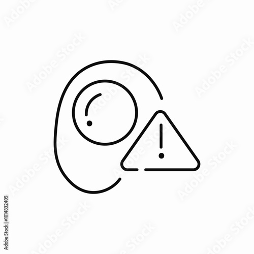 attention egg icon sign vector
