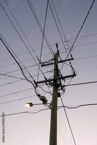 power lines and wires