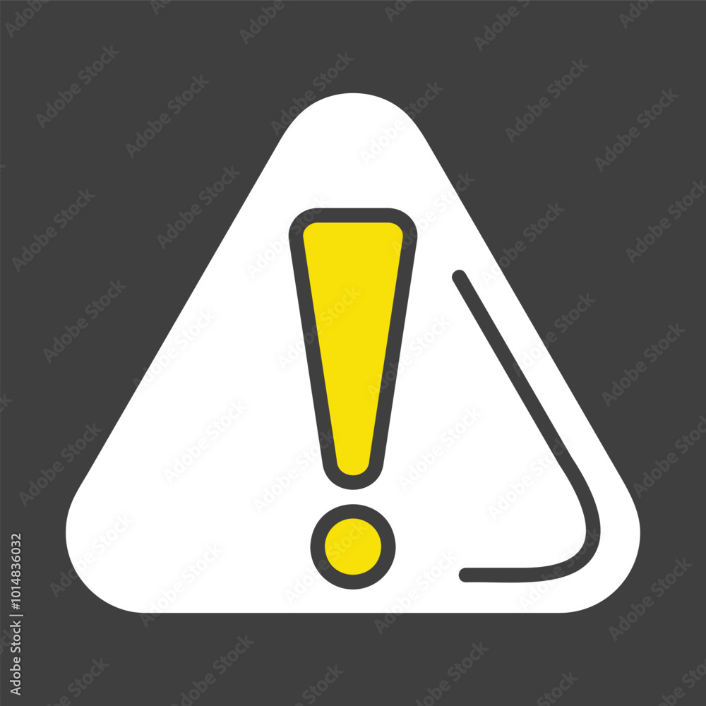 Attention sign with exclamation mark vector icon Attention sign with exclamation mark vector icon