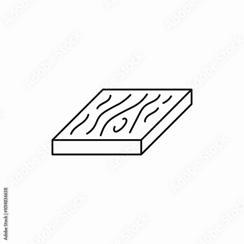 board wood plank icon sign vector