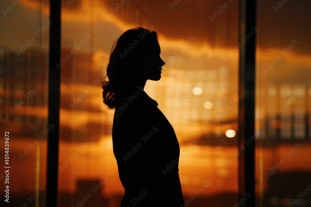 A person stands in front of a window, looking out A person stands in front of a window, looking out