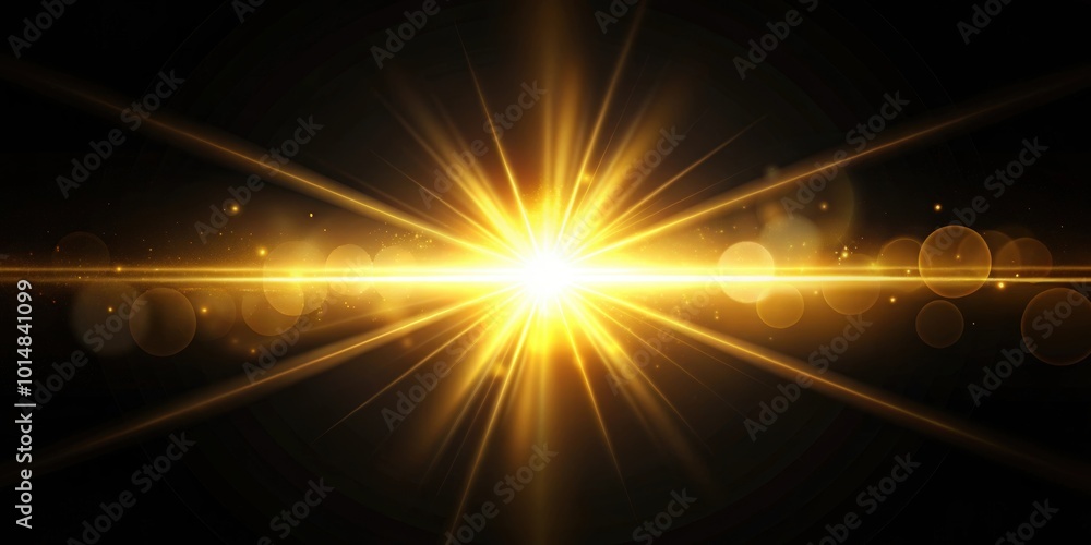 Gold warm color bright lens flare flashes leak on black background for movie titles , gold, warm, color Gold warm color bright lens flare flashes leak on black background for movie titles , gold, warm, color