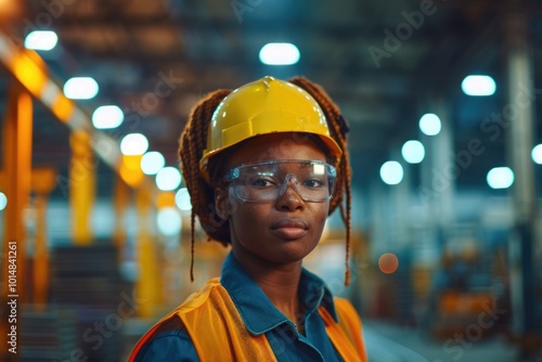 A person wearing protective gear for construction or industrial work