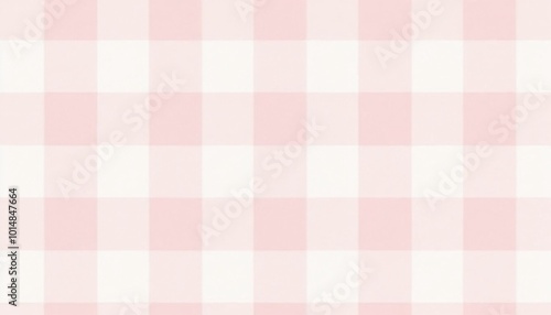 pastel pink and white checkered pattern with clean lines