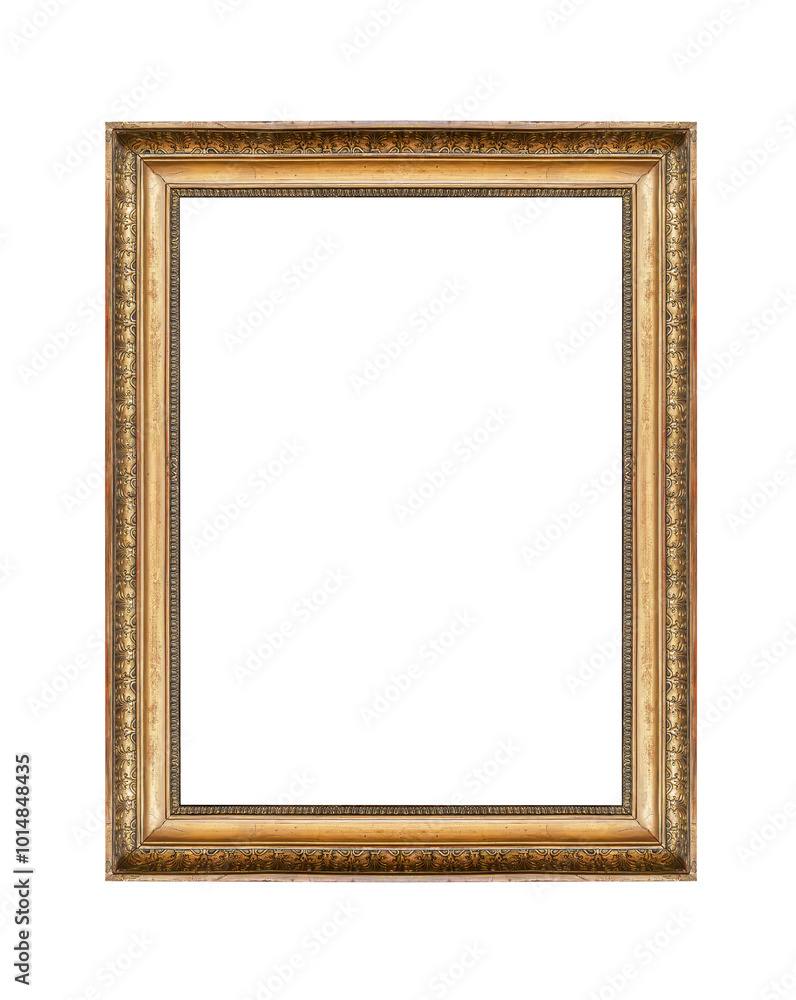 Antique picture frame isolated on white background. Antique picture frame isolated on white background.