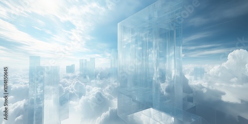 Fototapeta Naklejka Na Ścianę i Meble -  blue sky and clouds