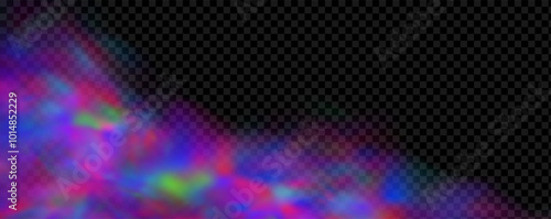Background of an explosion of colorful smoke clouds.Multicolor fog with blue and yellow particles.Explosions of color powder.