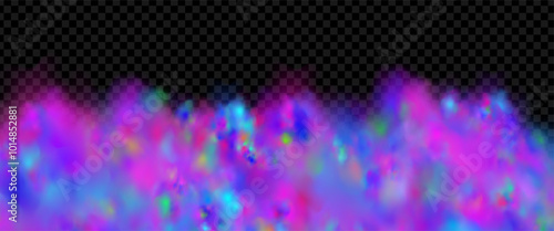 Background of an explosion of colorful smoke clouds.Multicolor fog with blue and yellow particles.Explosions of color powder.