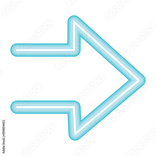 neon arrow direction indicator