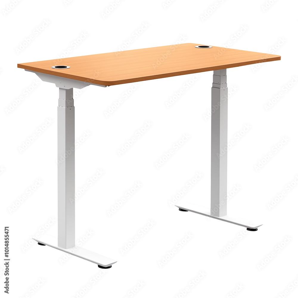 Obraz premium Electric Standing Desk isolated on transparent background