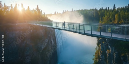 sunrise over the river