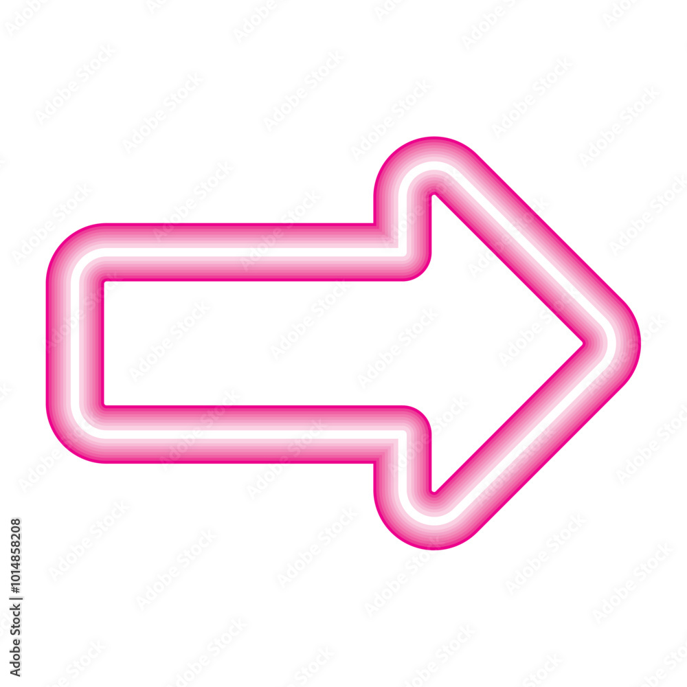 glowing neon light arrow pointing left glowing neon light arrow pointing left