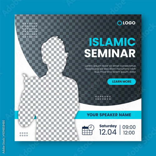 Islamic webinar social media template