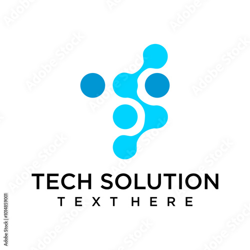 TS Tech solution logo as business transformation with advanced technology services