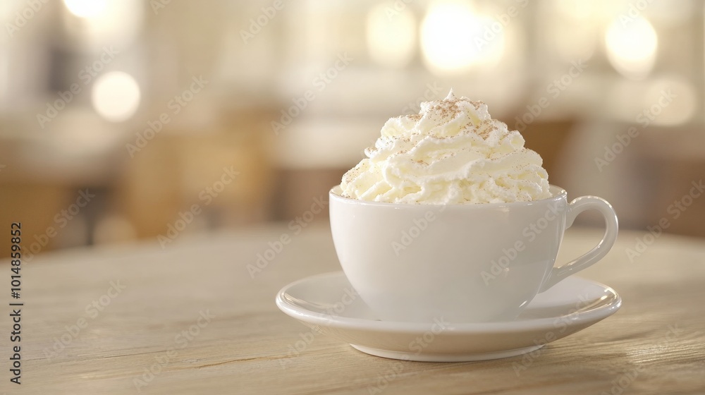 Creamy Cappuccino Delight: A Cozy Cafe Moment Creamy Cappuccino Delight: A Cozy Cafe Moment