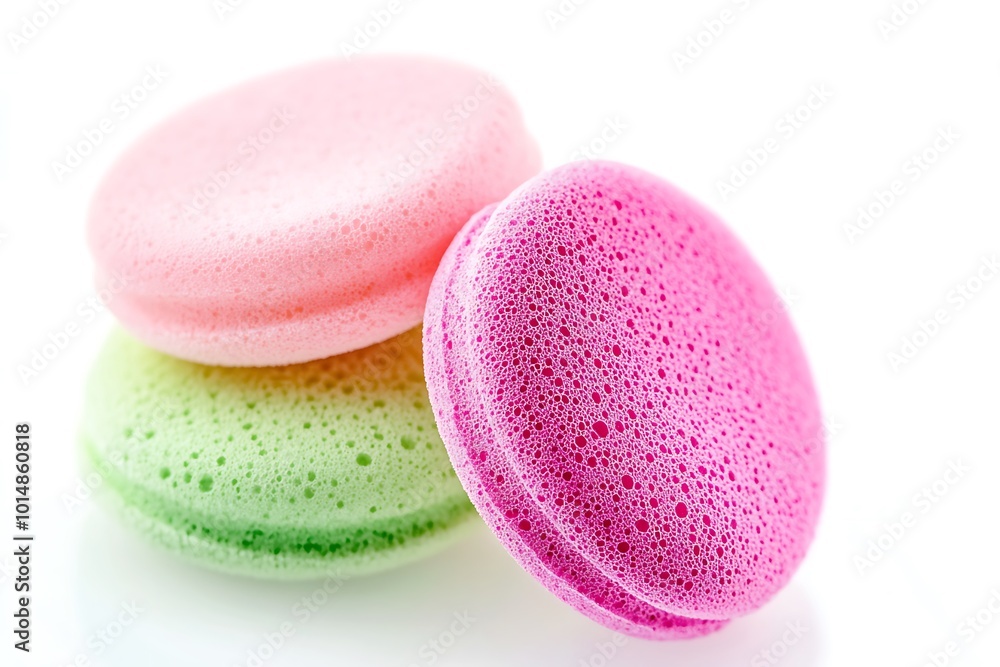 Make up for face Sponge on white background Make up for face Sponge on white background