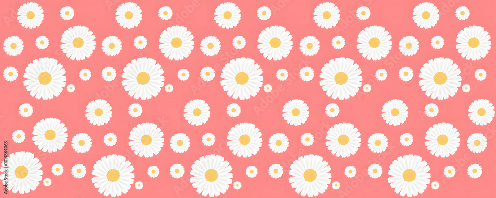 Big and Small White Blooms Seamless Pattern with
Light Pink Background Big and Small White Blooms Seamless Pattern with
Light Pink Background