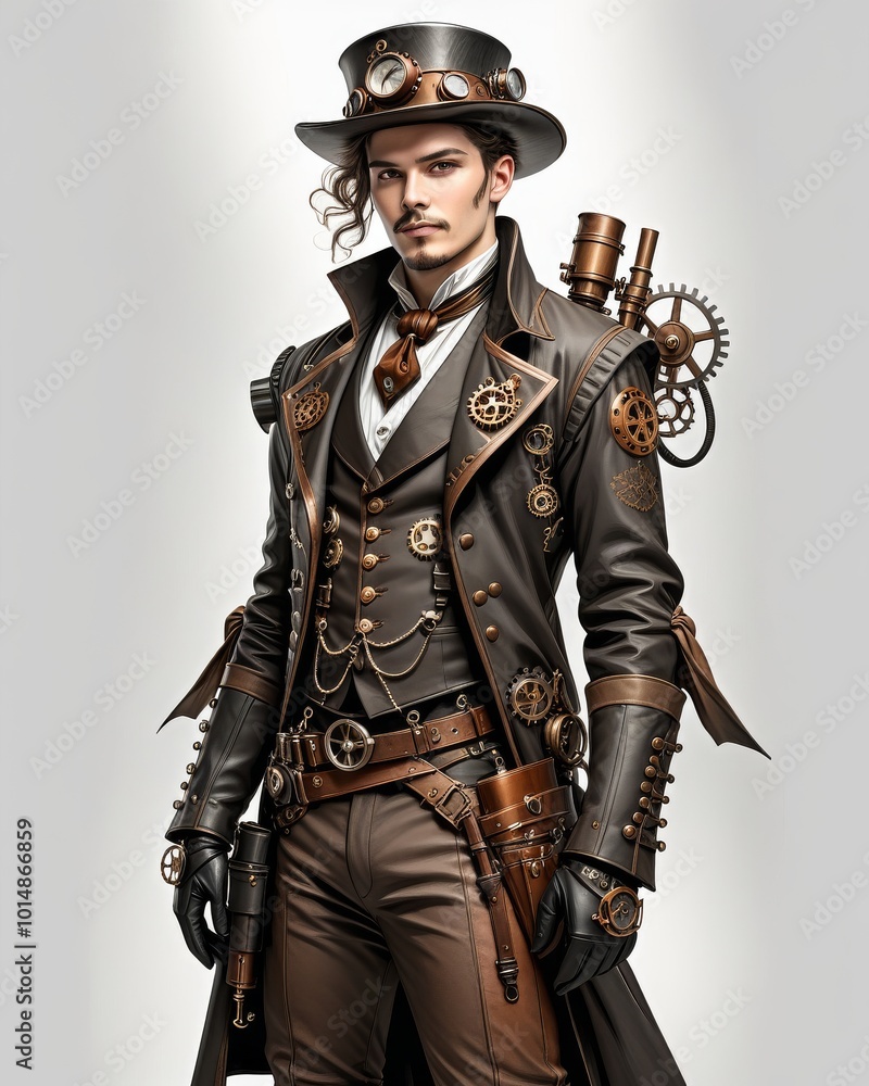 Fototapeta premium Steampunk Innovator