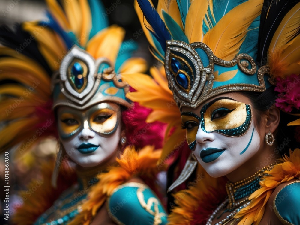 dancer women at Rio Carnival. AI Generative dancer women at Rio Carnival. AI Generative