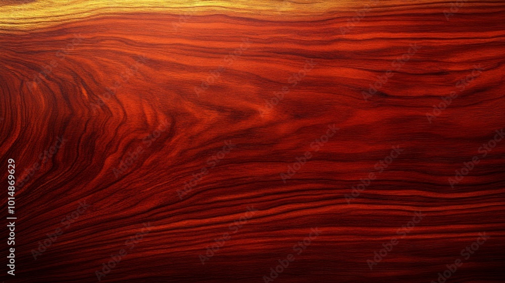A close-up view of a richly textured wooden surface showcasing vibrant red and gold hues. A close-up view of a richly textured wooden surface showcasing vibrant red and gold hues.