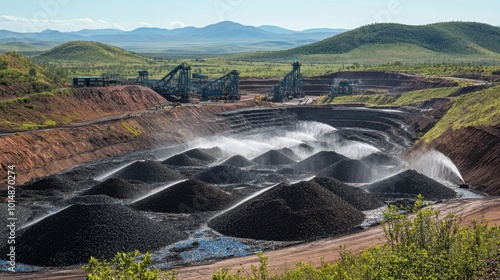 Gold Mine Heap Leaching Process Overview photo