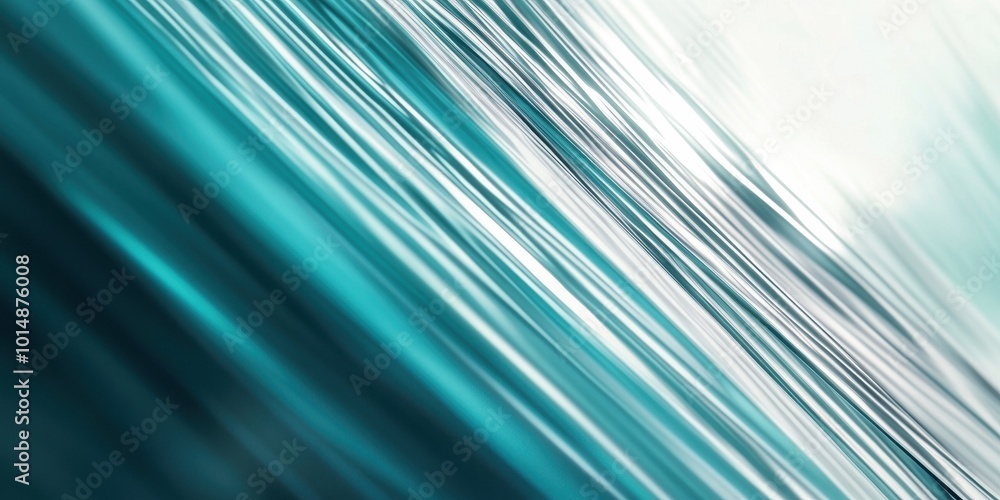 Abstract Waves in Teal and White Harmony Abstract Waves in Teal and White Harmony