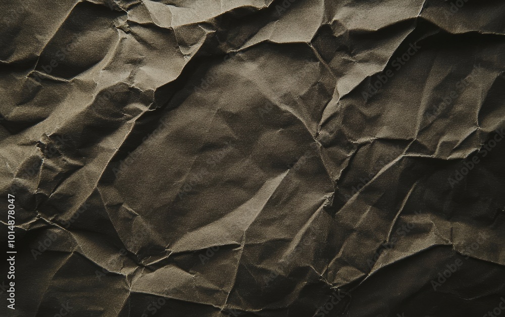A close-up view of crumpled, textured paper with deep shadows and highlights, creating an abstract, organic appearance. A close-up view of crumpled, textured paper with deep shadows and highlights, creating an abstract, organic appearance.