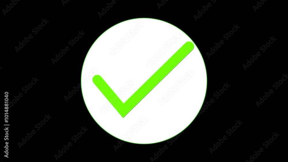 tick and mark icon animation on blackground tick and mark icon animation on blackground