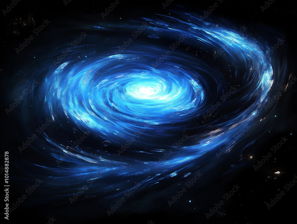 Stellar Whirl: A Massive Spiral Galaxy with Bright Blue Arms Stellar Whirl: A Massive Spiral Galaxy with Bright Blue Arms