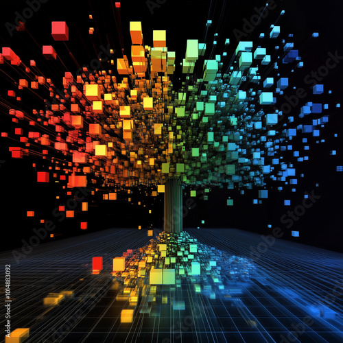 Dynamic Growth: Advancing Treemap with Growing Blocks Representing Data Expansion photo