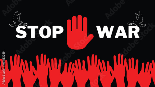 Stop War illustration design